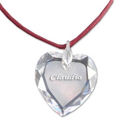 Halsband Kristall Herz