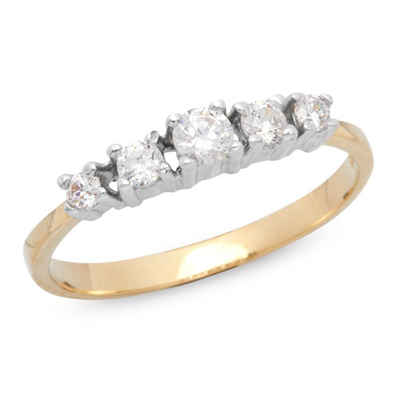 Ring Gold Mit Zirkonia 0024