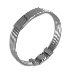 Armreif Edelstahl mit Gravur