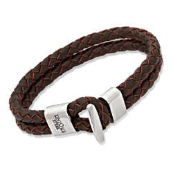 Echtleder Armband schwarz oder braun