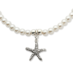 Perlenarmband mit Silberanh�nger