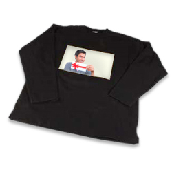 Foto-Sweat-Shirt schwarz