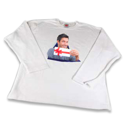 Foto-Sweat-Shirt Wei� 