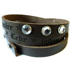 Lederarmband mit Gravur - 8303