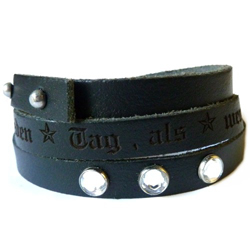 Lederarmband mit Gravur - 8303