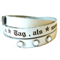 Lederarmband mit Gravur - 8303