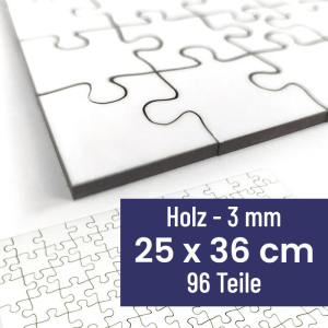 Gro&szlig;es Holzpuzzle | 25x36 cm | 96 Teile