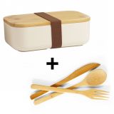 Ja, Lunchbox + Bambus-Besteck