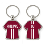 Bordeauxrot und Weiß