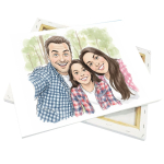 Leinwand auf Holzrahmen