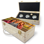 Holzkiste für Boulekugeln