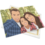 Leinwand auf Holzrahmen