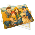 Leinwand auf Holzrahmen