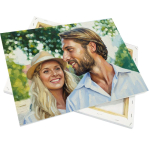 Leinwand auf Holzrahmen