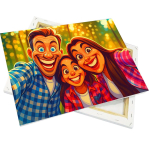 Leinwand auf Holzrahmen