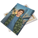 Leinwand auf Holzrahmen