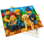 Leinwand auf Holzrahmen