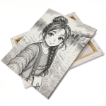 Leinwand auf Holzrahmen