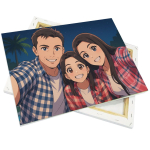 Leinwand auf Holzrahmen