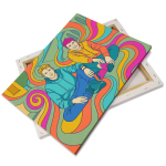 Leinwand auf Holzrahmen