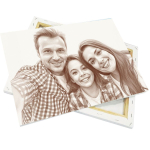 Leinwand auf Holzrahmen