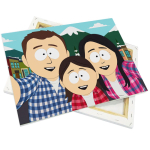 Leinwand auf Holzrahmen