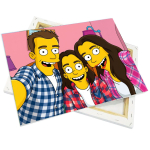 Leinwand auf Holzrahmen