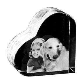 3D Portrait in Herz-Glas 3D Portrait in Herz-Glas