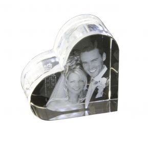 2D Foto im Glasherz 2D Foto im Glasherz