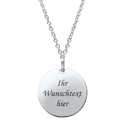 Anhänger Edelstahl mit Gravur- 9141