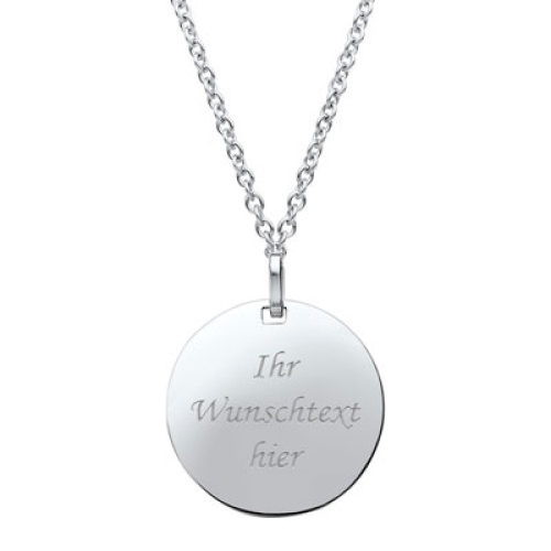 Anhänger Edelstahl mit Gravur- 9141