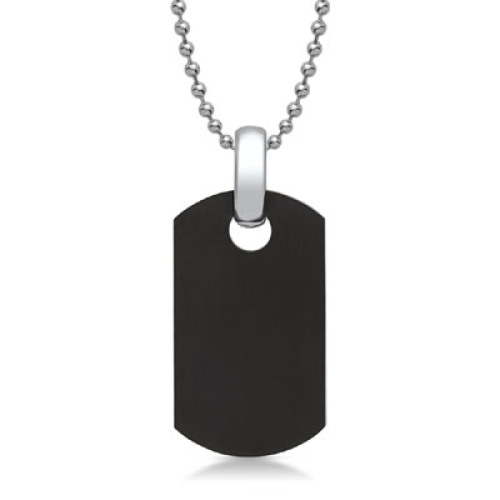 Anhänger Dogtag Edelstahl mit Gravur - 9419