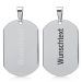 Anhänger Dogtag Edelstahl mit Gravur- 9435