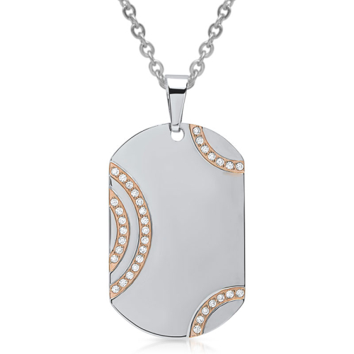 Anhänger Dogtag Edelstahl mit Gravur- 9435