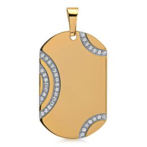 Anhänger Dogtag Edelstahl mit Gravur- 9436