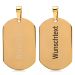 Anhänger Dogtag Edelstahl mit Gravur- 9436