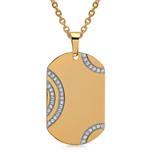 Anhänger Dogtag Edelstahl mit Gravur- 9436