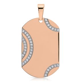 Anhänger Dogtag Edelstahl mit Gravur- 9437