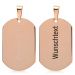 Anhänger Dogtag Edelstahl mit Gravur- 9437