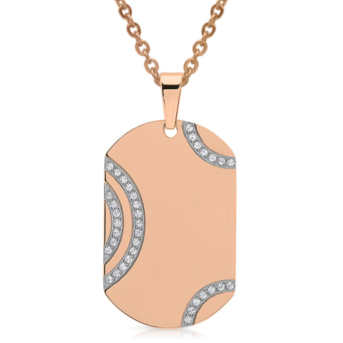 Anhänger Dogtag Edelstahl mit Gravur- 9437