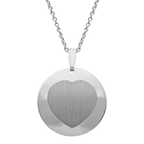 Anhänger Silber Herz mit Gravur  - 9205