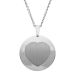 Anhänger Silber Herz mit Gravur  - 9205