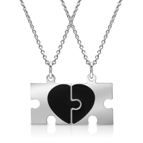 Anhänger Silber Puzzle mit Gravur  - 9375