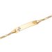 Goldarmband mit Gravurplatte - 9382