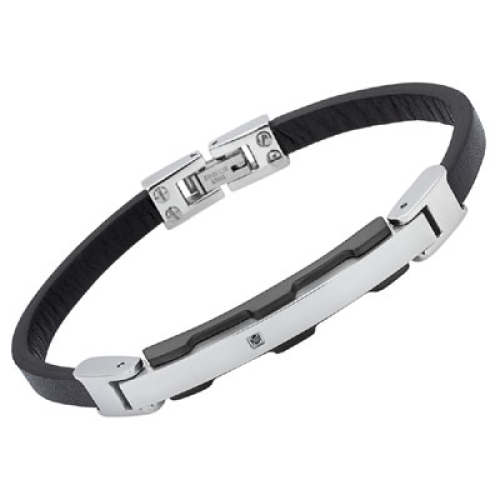 Lederarmband mit Gravurplatte - 9167