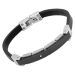 Lederarmband mit Gravurplatte - 9168