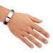 Geflochtenes Lederarmband mit Gravurplatte 
