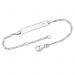 Silberarmband mit Gravurplatte - 9180
