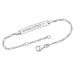 Silberarmband mit Gravurplatte - 9180