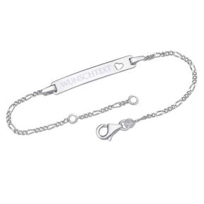 Silberarmband mit Gravurplatte - 9180 Silberarmband mit Gravurplatte - 9180